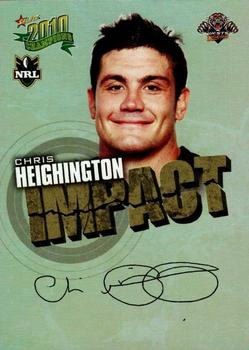 2010 NRL Champions - Impact Signature Gold #IS63 Chris Heighington Front